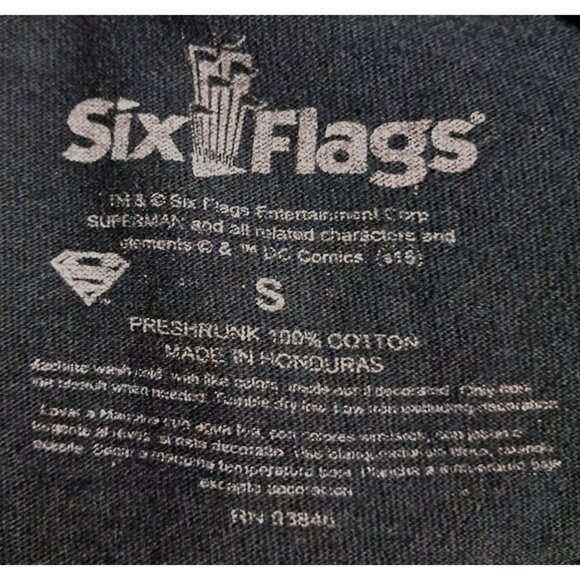 Six Flags Superman Escape From Krypton T-Shirt Size S Ride Closed Permanently - Picture 2 of 5